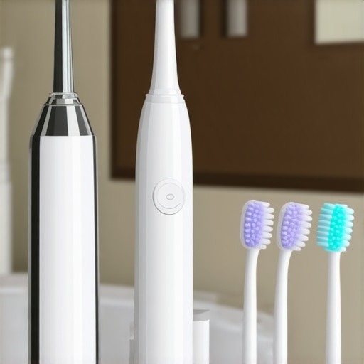 Ultrasonic scaler and electric toothbrush showcasing advanced dental technology.