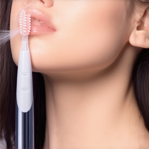 Person using Sonic-Fusion 2.0 for combined oral cleaning
