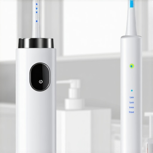 Water flosser and electric toothbrush showcasing modern dental hygiene devices