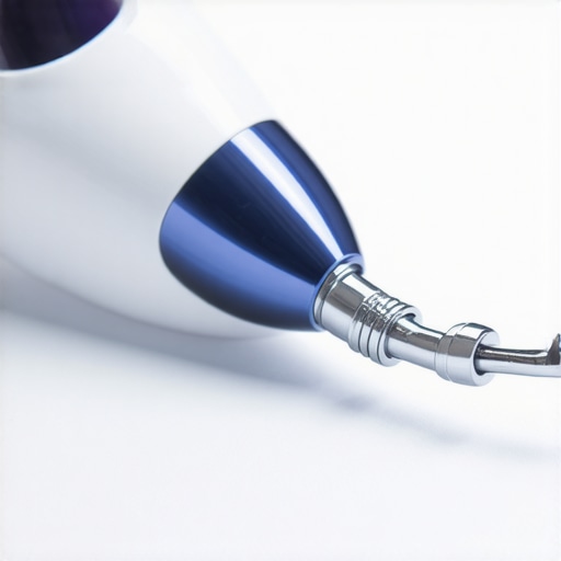 Ultrasonic dental scaler at work, emphasizing precision