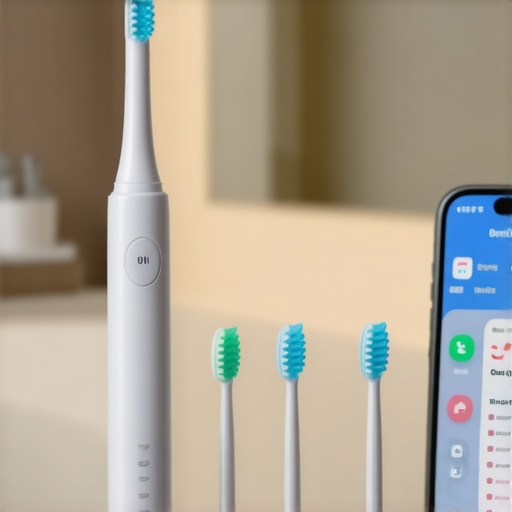 Electric toothbrush, interdental brushes, and dental app on smartphone for oral care