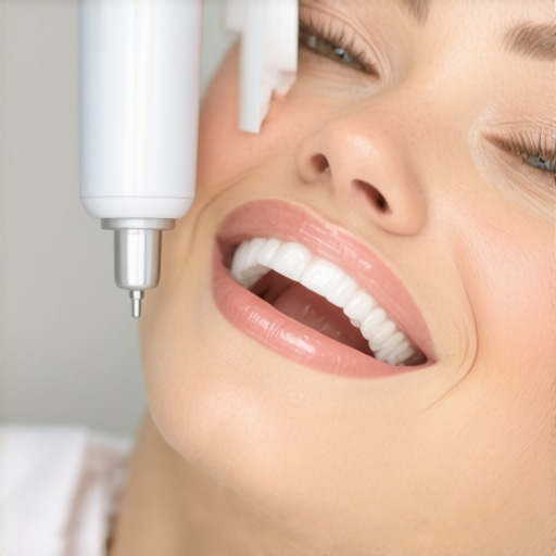 Dental Intraoral Scanner in Use A dentist scanning a patient's teeth with a digital intraoral scanner