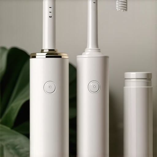 Essential Dental Tools for Long-Term Oral Health A high-tech electric toothbrush and water flosser demonstrating effective, modern family oral hygiene tools.