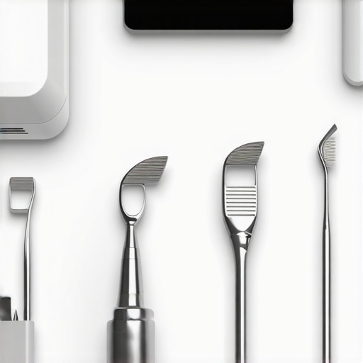 Modern Dental Equipment for Long-Term Oral Care A collection of advanced dental tools including sterilizers, intraoral scanners, and digital monitors in a professional dental clinic setting