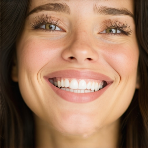 A dental professional discussing gum health and nutrition with a patient