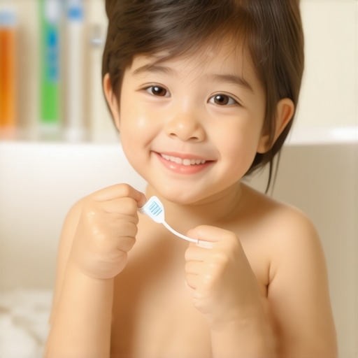 The trick to getting your kids to floss without making a mess