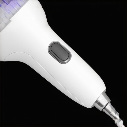 Ultrasonic dental scaler tool for plaque removal in a family dentistry practice.