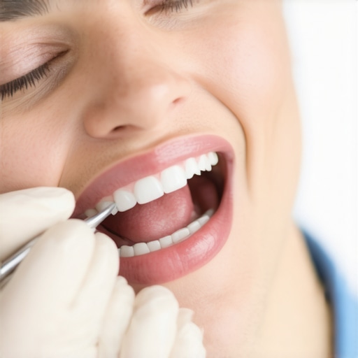 Modern dentistry in action Dentist examining patient's teeth using advanced equipment