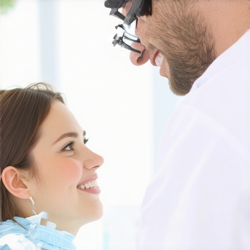 A patient and dentist reviewing sedation options in a modern dental office.