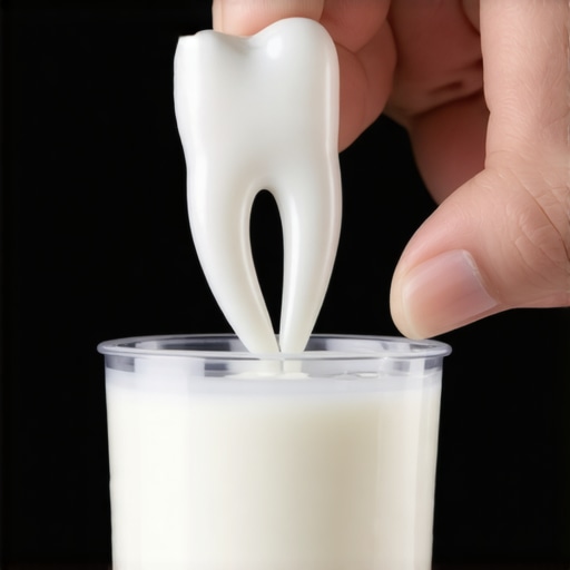 The best way to store a knocked-out tooth until you can reach the clinic