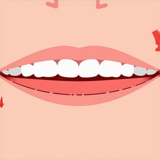 Illustration of a child's shark teeth showing the tongue's role in moving permanent teeth into place.