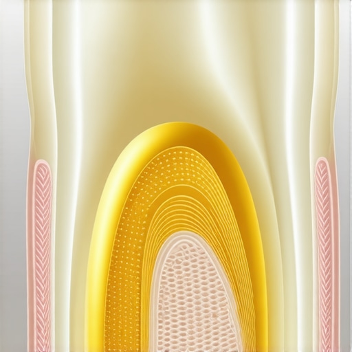 Cross-section showing why teeth aren't naturally pure white