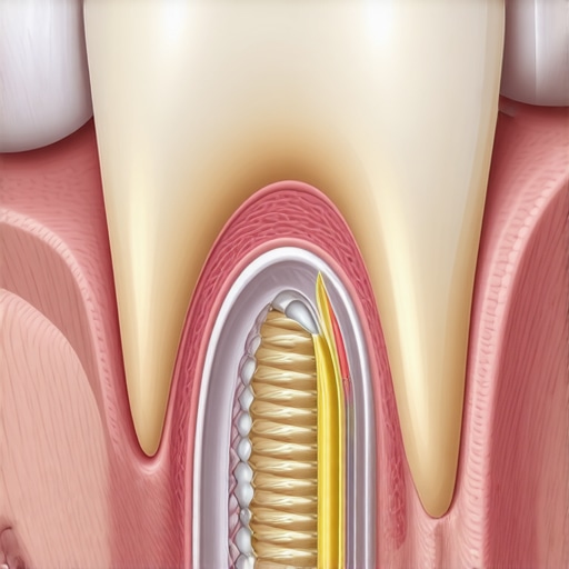 Diagram of a tooth reacting to high-impact running forces