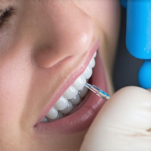 Checking Bite Alignment with Articulating Paper A dentist uses articulating paper to check a patient's bite for high spots that cause headaches.