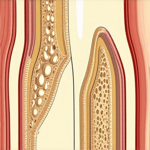 Close up of tooth enamel wear and tear from abrasive toothpaste