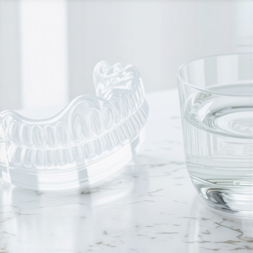 Custom Dental Nightguard for Bruxism Relief A clear custom-fitted dental nightguard showing its thin and precise construction.