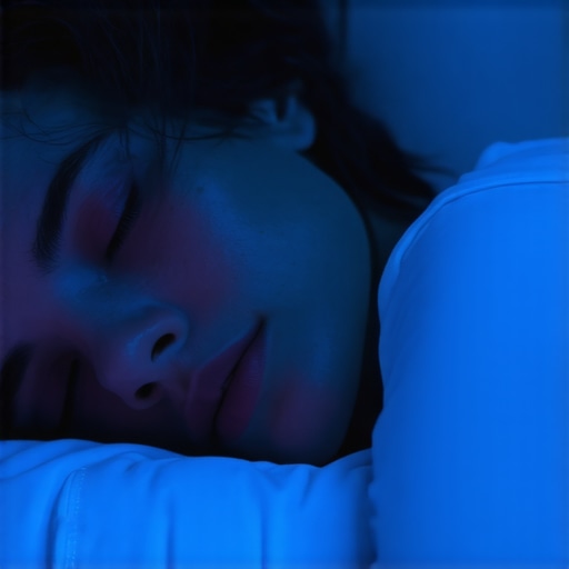 A person using sleep tape to encourage nasal breathing during the night to protect tooth enamel.