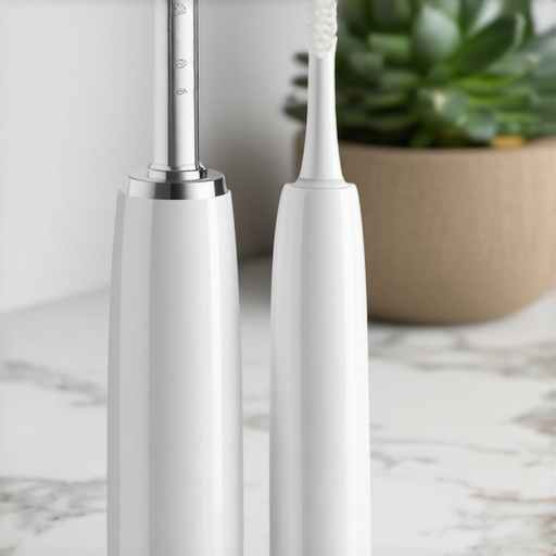 Professional home dental maintenance kit including water flosser and electric toothbrush.