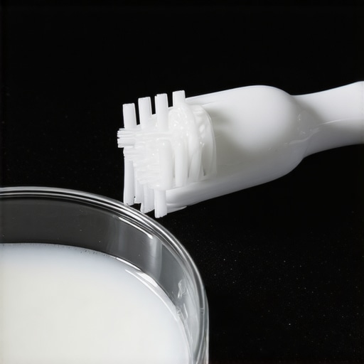 A soft toothbrush and saline rinse for gentle healing of canker sores