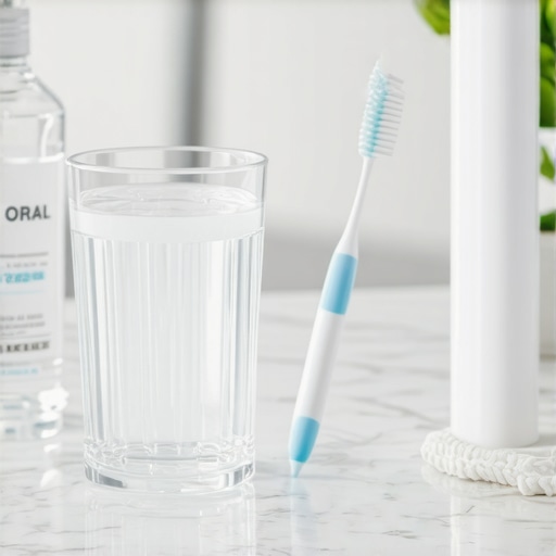 An ultra-soft toothbrush and alcohol-free rinse for managing gum inflammation.