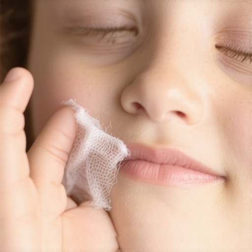 How to stop a toddler from biting their lip while they are numb