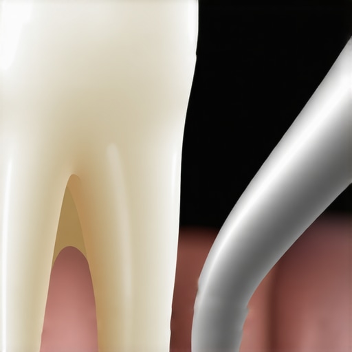 Macro View of Healthy Enamel Close-up of human tooth enamel highlighting the importance of gentle dental care.