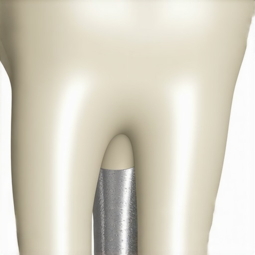Close-up showing micro-leakage at the edge of a dental filling.