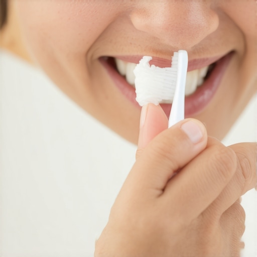Managing post-cleaning tooth sensitivity with specialized toothpaste Applying sensitive toothpaste to a soft toothbrush