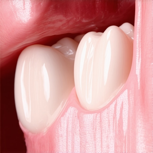 Microscopic view of enamel wear Comparison of healthy versus worn dental enamel due to bruxism