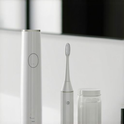 Electric toothbrush and water flosser for advanced oral care maintenance.