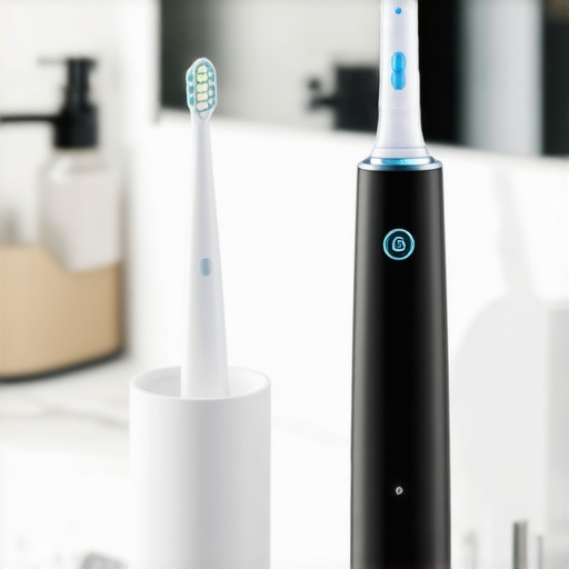 High-end water flosser and electric toothbrush for maintaining gum health.