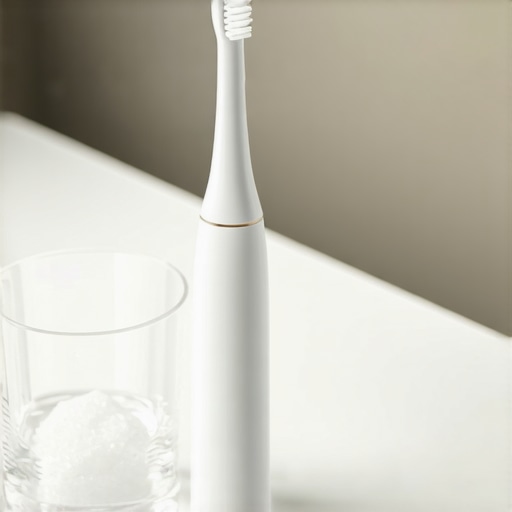 Electric toothbrush and salt water rinse for children's oral health
