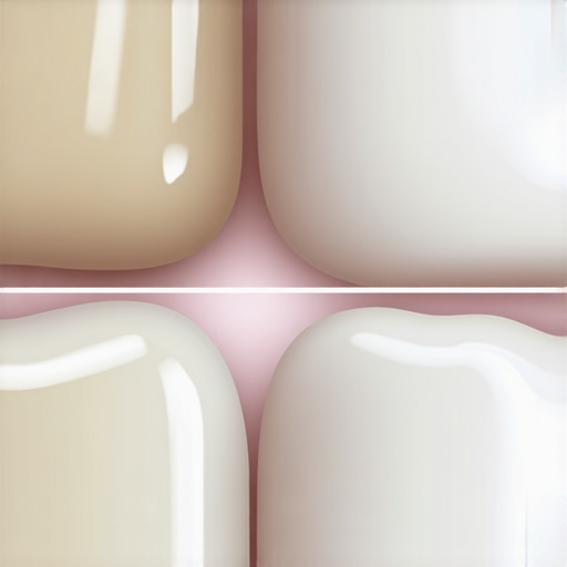 Close-up of teeth showing translucent edges from excessive whitening treatments