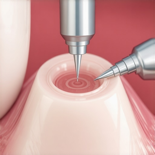 A dentist using a specialized laser to reshape a patient's gum line without surgery.