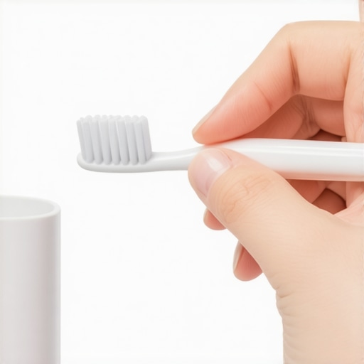 Preparing for Whitening with Desensitizing Toothpaste A person applying desensitizing toothpaste to a toothbrush to prepare for teeth whitening.