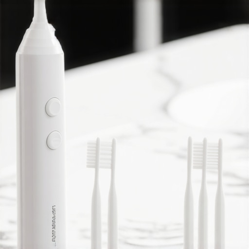 Professional Dental Maintenance Tools Water flosser and interdental brushes for maintaining black triangle repairs.