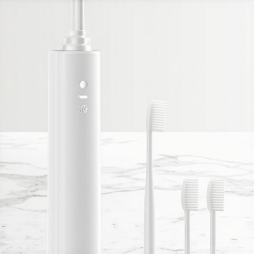 High-tech water flosser and interdental brushes for cleaning cosmetic dental work.