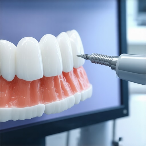 Real-time 3D Dental Scanning Technology Intraoral scanner wand creating a digital impression of teeth