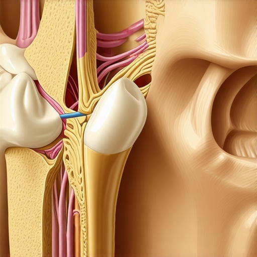 Medical diagram showing how sinus inflammation presses on dental nerves.