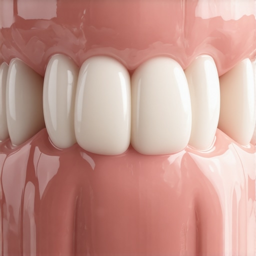 Strong healthy tooth enamel Macro view of strong human tooth enamel