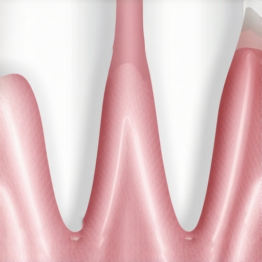 The Biological 5mm Rule for Gum Regeneration Diagram showing the bone and gum relationship for black triangle gaps