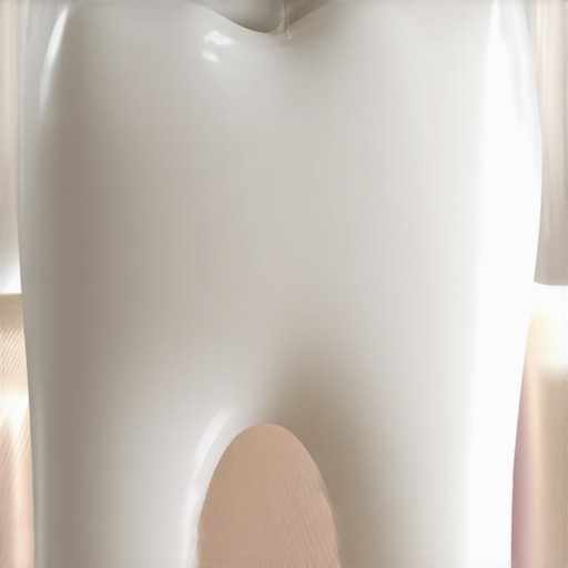 Macro view of tooth enamel showing the difference between healthy and worn surfaces.