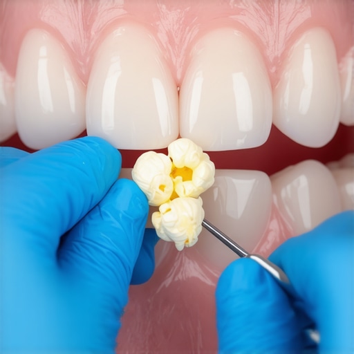 The Only Way to Safely Remove a Popcorn Kernel Stuck in Your Gums