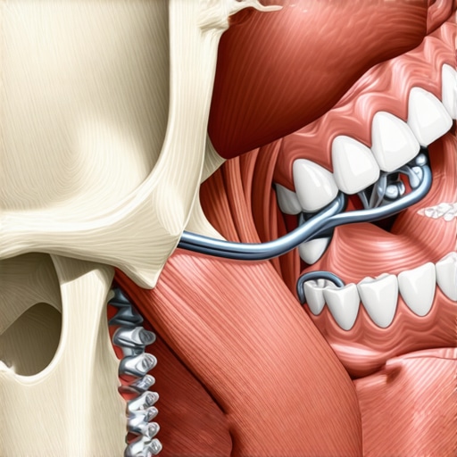 3D medical illustration showing how jaw health relates to systemic inflammation and blood flow.