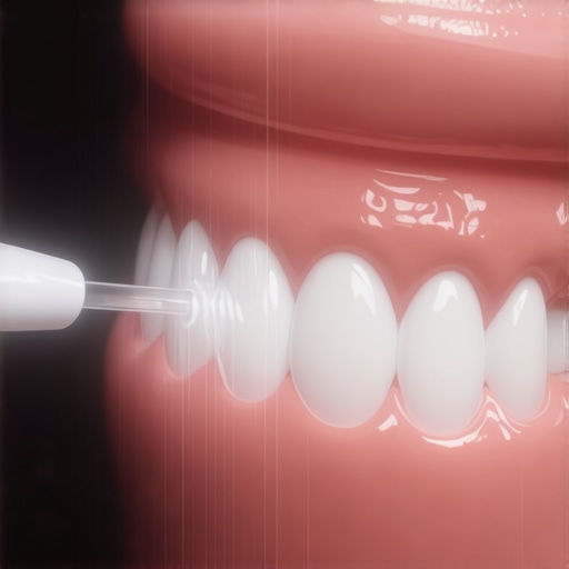 Effective water flossing for dental bridge maintenance
