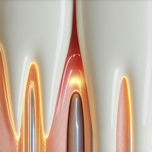 3D diagram of bacteria entering a dental crown margin gap